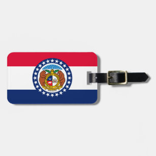 Missouri State Flag Design Luggage Tag