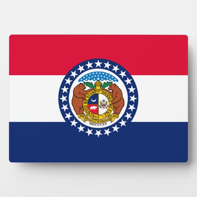 Missouri State Flag Design Plaque (Front)