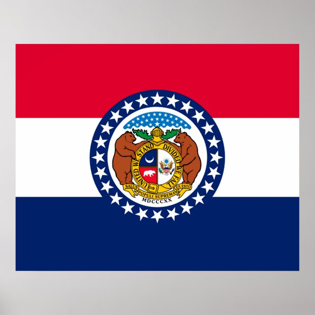 Missouri State Flag Design Poster (Front)