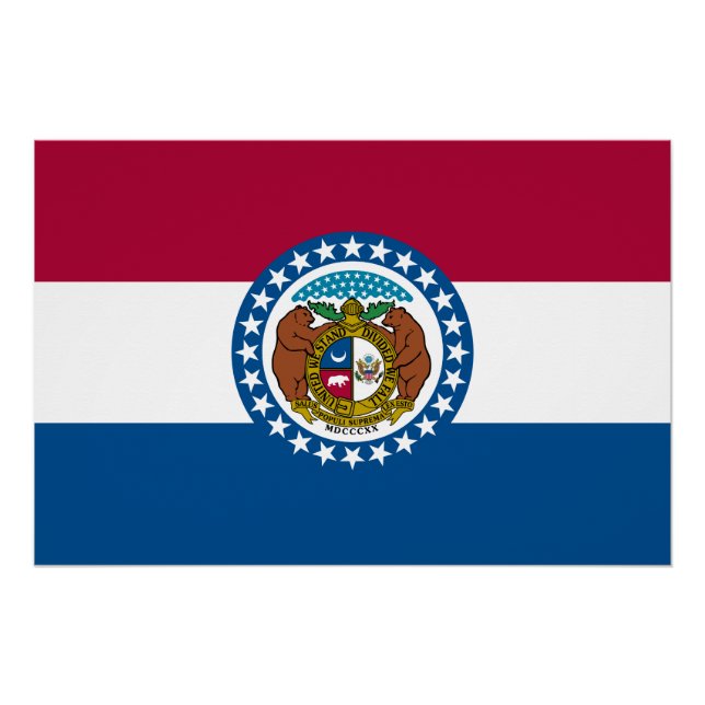 Missouri State Flag Poster (Front)