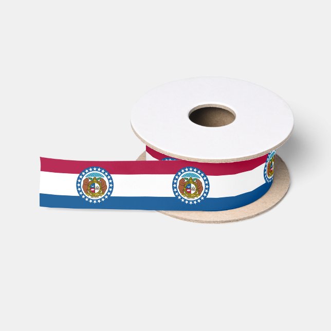 Missouri State Flag Satin Ribbon (Spool)