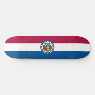 Missouri State Flag Skateboard