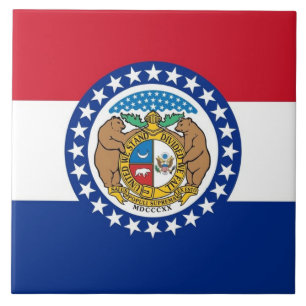 Missouri State Flag Tile