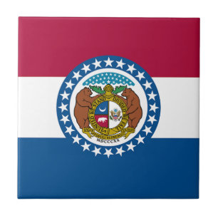 Missouri State Flag Tile
