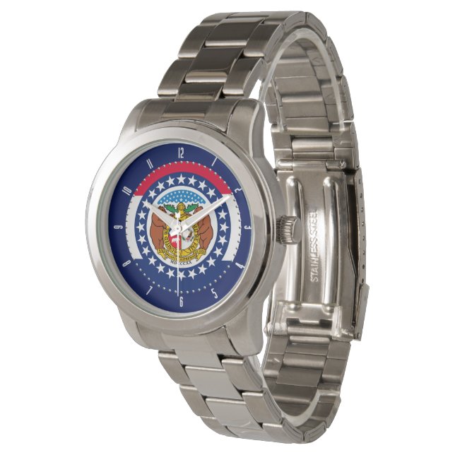 Missouri State Flag Watch Design (Angled)