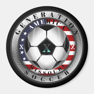 Missouri State Generation X American Soccer Magnet