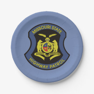 Missouri State Highway Patrol Paper Plate