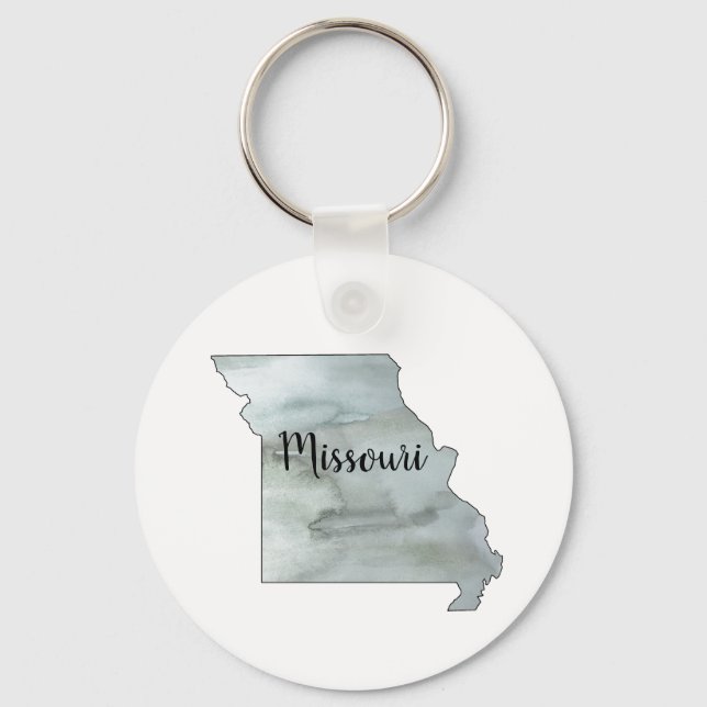 Missouri State Illustration Art Keychain (Front)