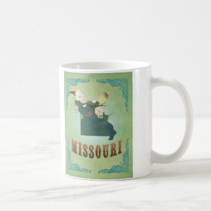 Missouri State Map – Green Coffee Mug