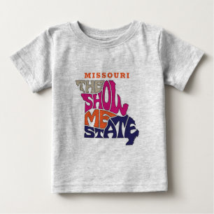 Missouri State Nickname Word Art Baby T-Shirt