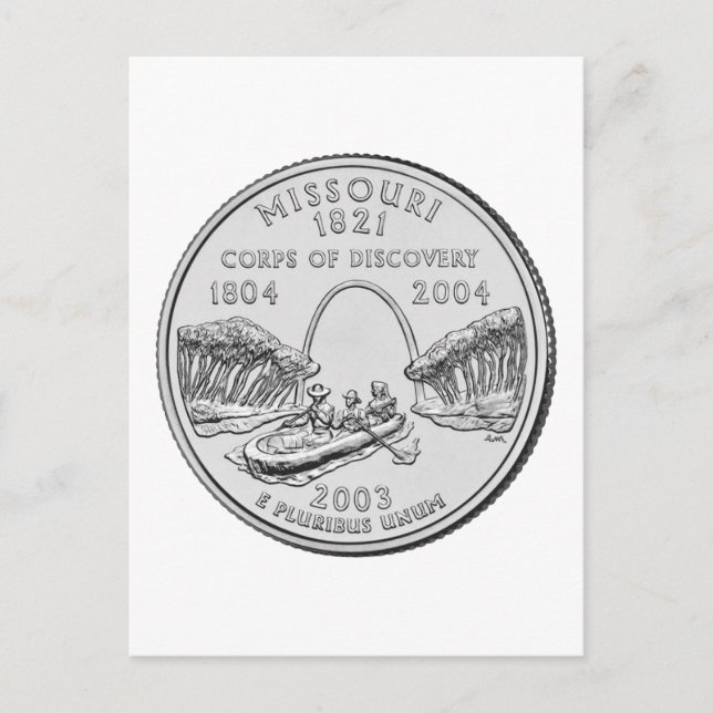 Missouri State Quarter Postcard (Front)
