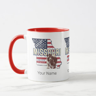 Missouri State United States Retro Map Vintage USA Mug