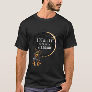 MISSOURI Total Solar Eclipse 2024 Funny Dog Glasse T-Shirt