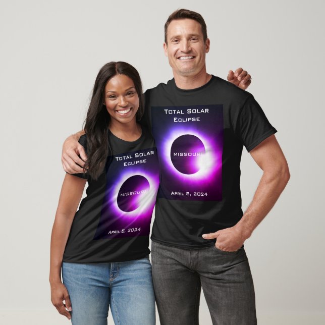 Missouri Total solar eclipse April 8, 2024 T-Shirt (Unisex)