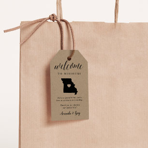 Missouri Wedding Welcome Gift Tags