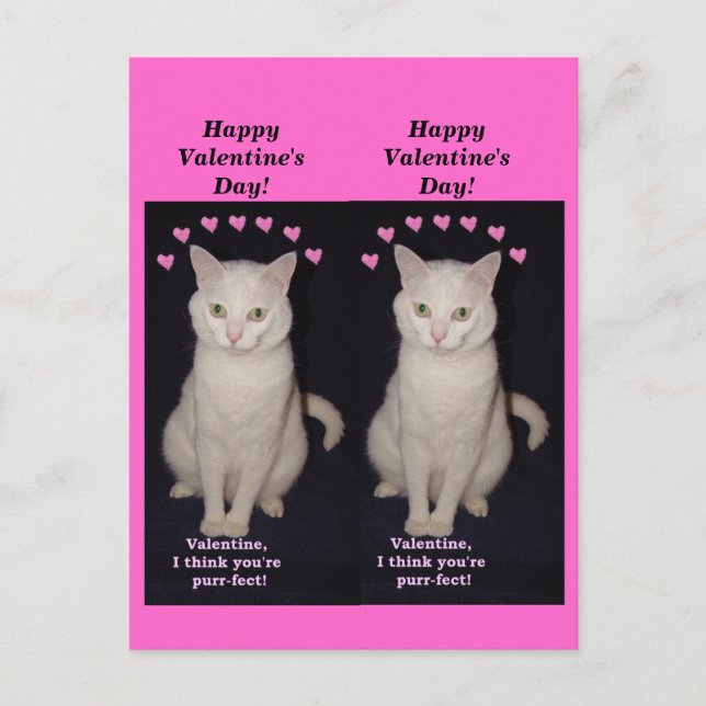 Missy Bookmark Valentines Holiday Postcard (Front)