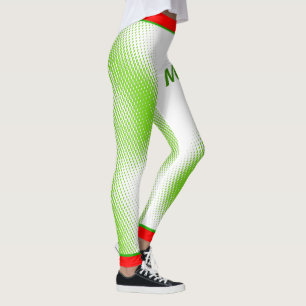 Missy in Large Text with Dot Pattern on Your Colou Leggings
