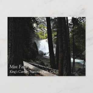 Mist Falls, King's Canyon National Park, CA Postca Postcard