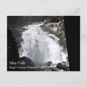 Mist Falls, King's Canyon National Park, CA Postca Postcard