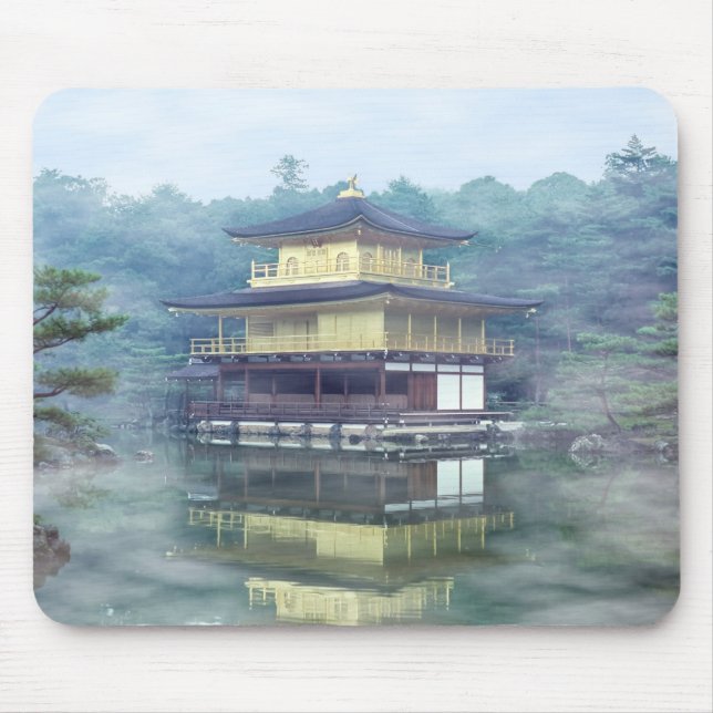 Mist on the Golden Pavilion - Kyoto Mouse Pad (Front)