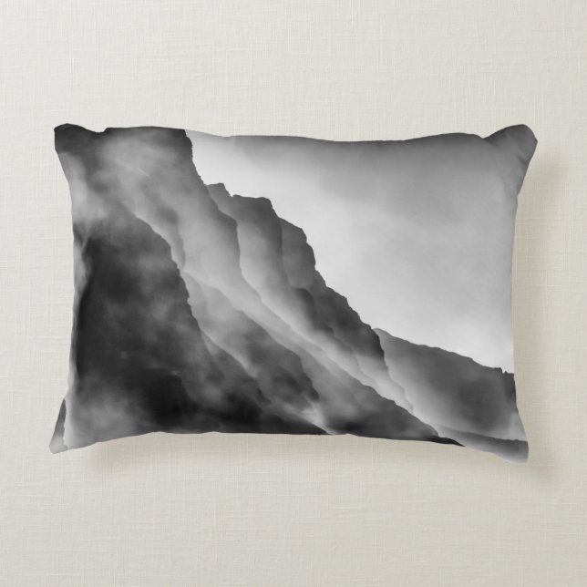 Mist on the rocks accent pillow (Back)