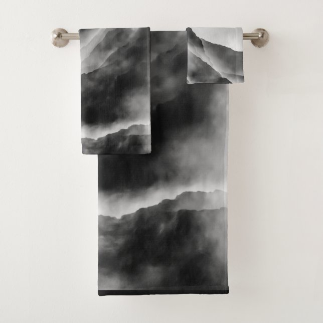 Mist on the rocks bath towel set (Insitu)