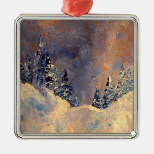 Mist on the Snow Peak 2009 Metal Ornament