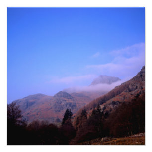 Mist The Langdale Pikes Lake District England Photo Print
