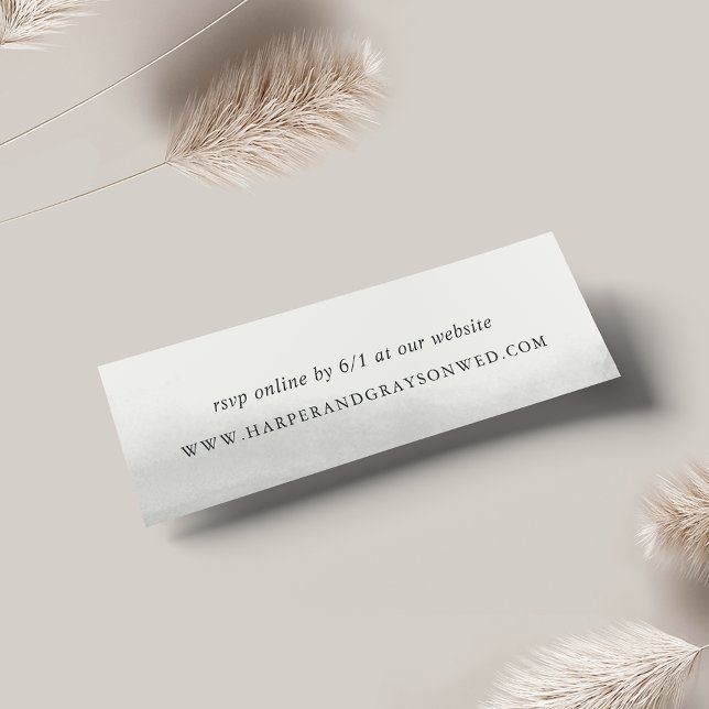 Mist Wedding Website RSVP Cards (Creator Uploaded)
