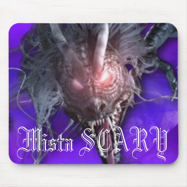 Mista SCARY Dragon Purple Mousepad - Customized (Front)