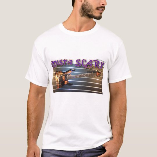 Mista SCARY Logo Guitar Dragon Tee - Customized