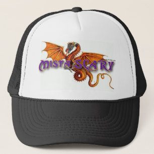 Mista SCARY Orange Dragon Logo Baseball Hat