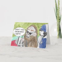 Mistaken Bigfoot Birthday Card
