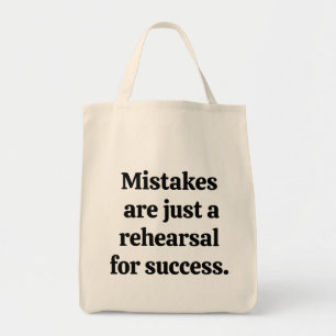 Mistakes Grocery Tote Bag
