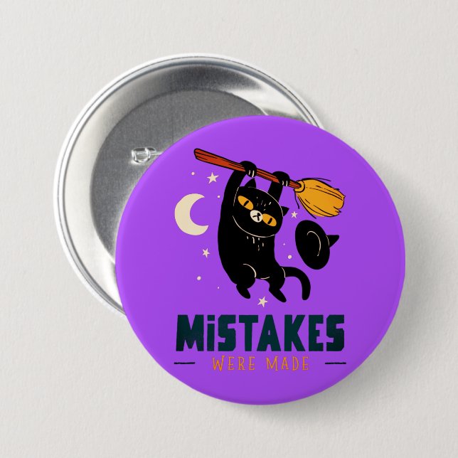 Mistakes Were Made Halloween Button – Funny (Front & Back)