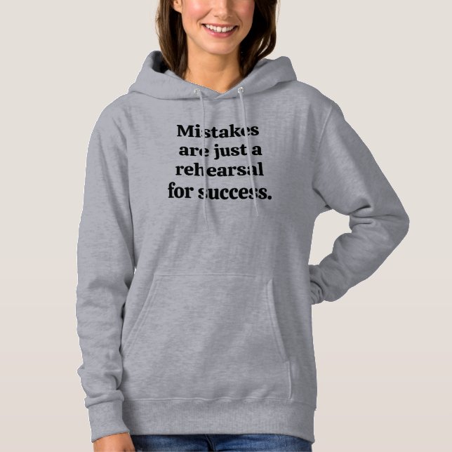Mistakes Women's Basic Hoodie (Front)