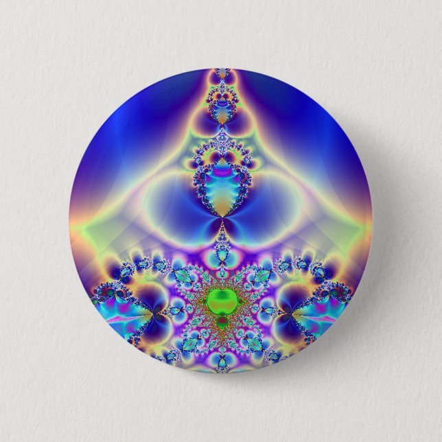 Misted Spectrum 2 Inch Round Button (Front)