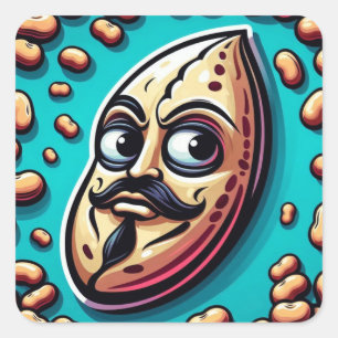 Mister Bean Square Sticker