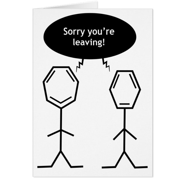 mister benzene leaving card (Front)