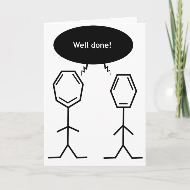 mister benzene well done! card (Front)