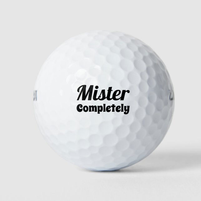 Mister Completely Golf Balls (Front)