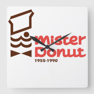 Mister Doughnut, Mr. Doughnut Square Wall Clock