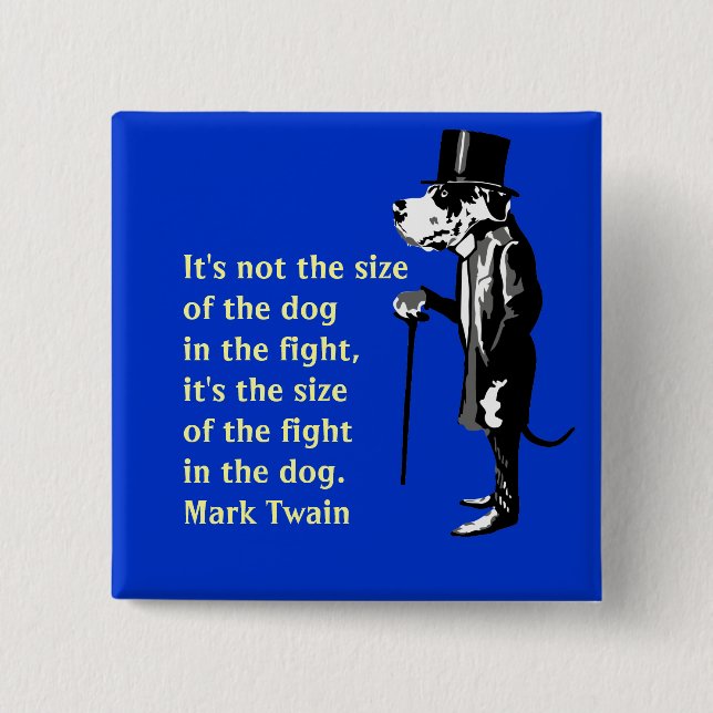 Mister Great Dane, the wise dog 2 Inch Square Button (Front)