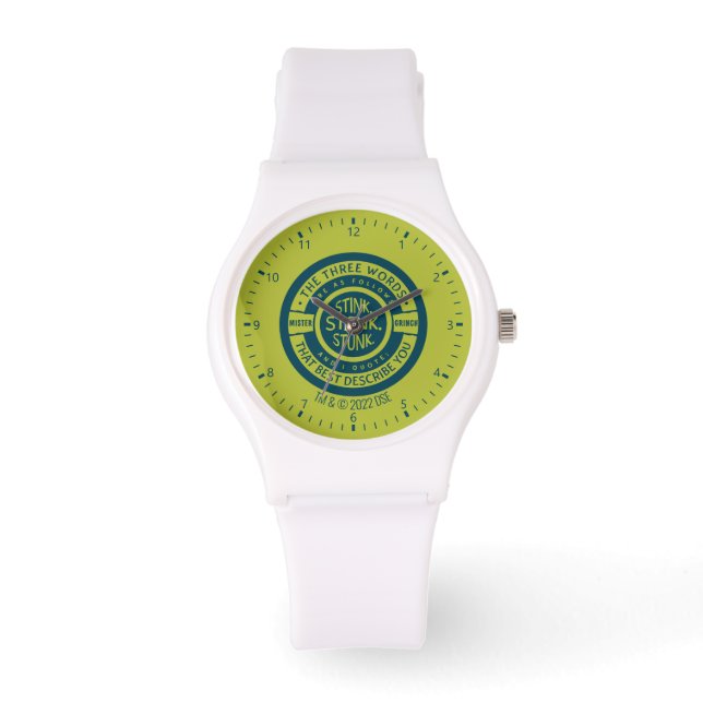 Mister Grinch | Stink Stank Stunk Quote Watch (Front)
