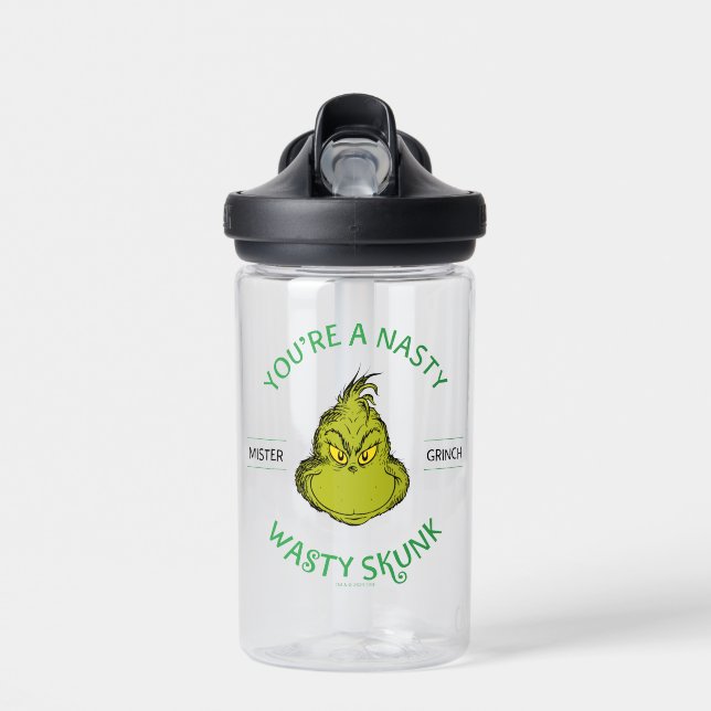 Mister Grinch | You're a Nasty Wasty Skunk Water Bottle (Front)