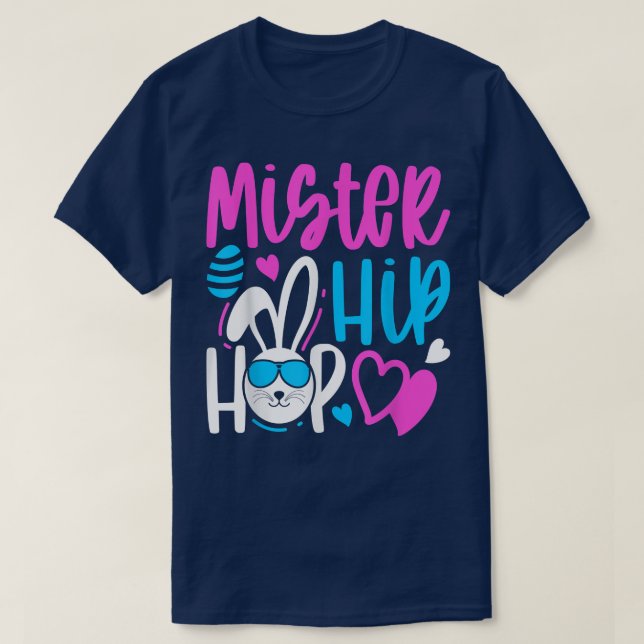 Mister hip hop easter Bunny  funny easter  T-Shirt (Design Front)