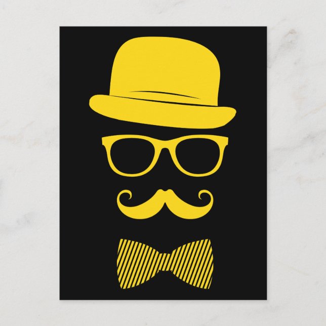 Mister hipster postcard (Front)