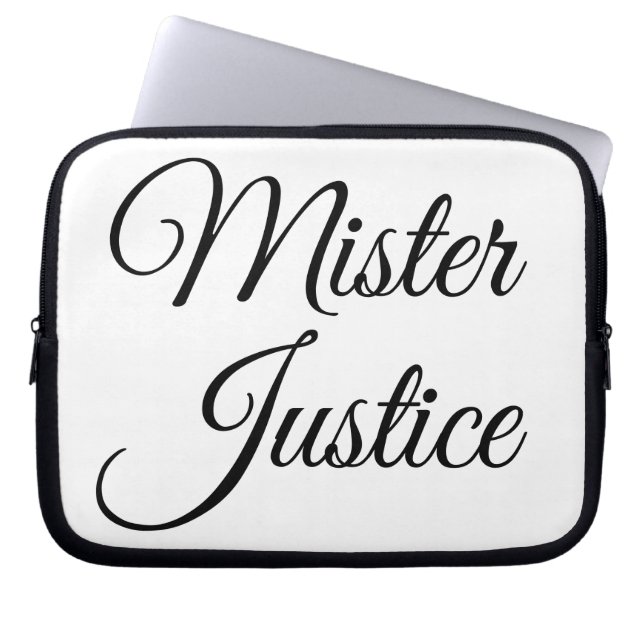 Mister Justice Laptop Sleeve (Front)