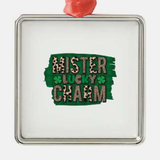 Mister Lucky Charm Metal Ornament