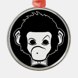 mister monkey metal ornament